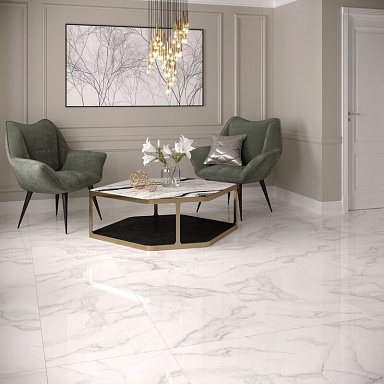 Керамогранит Gracia Ceramica Carrara premium white PG 01 60х60