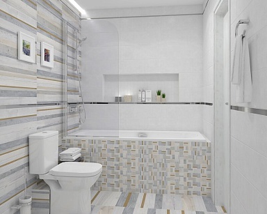 Плитка Laparet 60013 Alabama серый 20х60