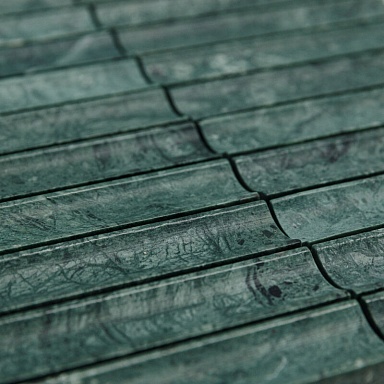 Мозаика Pixmosaic PIX344 Spider Green, Concave матовая 30х151 305х318х12