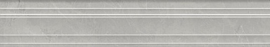 Kerama Marazzi BLF022R Бордюр Багет Риальто серый светлый глянцевый обрезной 40x7,3x2,7