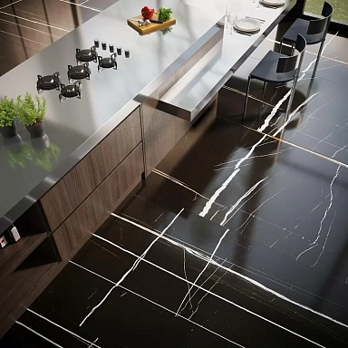 Керамогранит Kerama Marazzi SG072902R6 Сахара Блэк обрезной лаппатированный 119.5x320х6