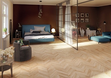 Керамогранит Rondine Group J86591 Woodie Chevron Blue 7.5x40.7
