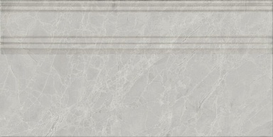 Kerama Marazzi FME027R Плинтус Риальто серый светлый глянцевый обрезной 20x40x1,6
