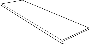 Gres de Aragon 970440 Ступень фронтальная Petra Orce redondeado 33x120