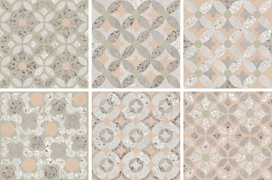 Vitra K949796LPR01VTE0 Beton-Terrazzo Декор Пэчворк 7ЛПР 60x60