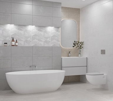 Плитка Azori Fortezza Grey 8,5 мм 31.5x63