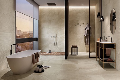 Керамогранит Italgraniti SL01BAR Shale Moon Ribbed Sq 60x120