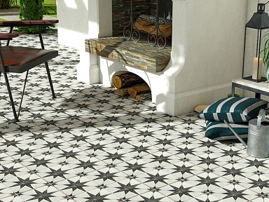 Керамогранит Etili Seramik Scintilla Chess Black Pre-cut 45x45