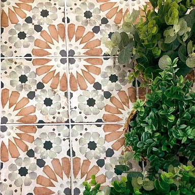 Керамогранит Nanda Tiles Loft Floor Ohio White Satin 20х20