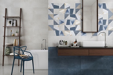 Плитка Alborz Ceramic Zhanti Dark Blue Rect 30x90