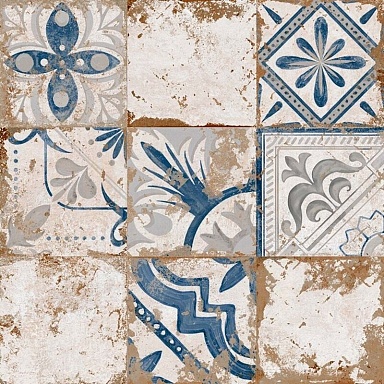 Керамогранит El Molino Memory 7 Azul Brillo 58x58