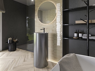 Плитка Cifre Kalon Anthracite Brillo 5х25