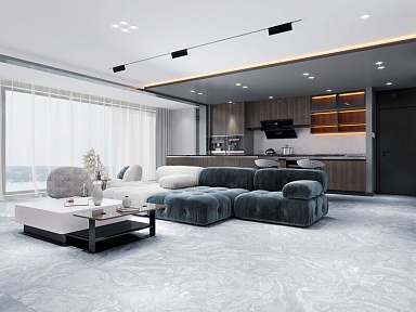 Керамогранит Global Tile GT1206020306LGR Clementi Светло-серый лаппатированный 60x120