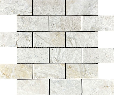 Декор Velsaa Mosaic Lumix White Brick Bone 346x297