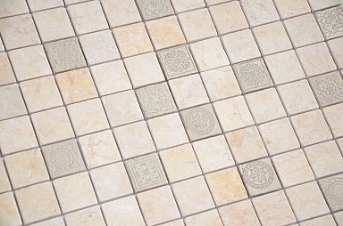 Мозаика Caramelle Mosaic Art Botticino MAT 48x48x8 300x300x8