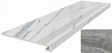 Ступень Kerama Marazzi DL502800R/GCF Гриджио серый 33*119.5