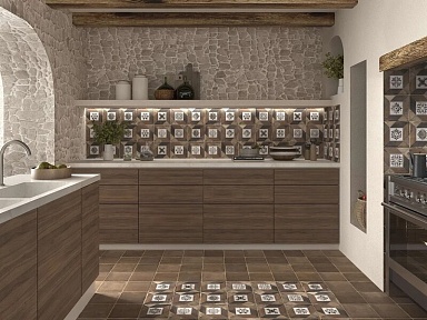 Декор Mainzu Elegance Deco Brown 20x20