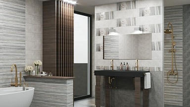 Плитка Нефрит Керамика 00-00-5-17-30-06-1117 Темари серый (мозайка) 20х60