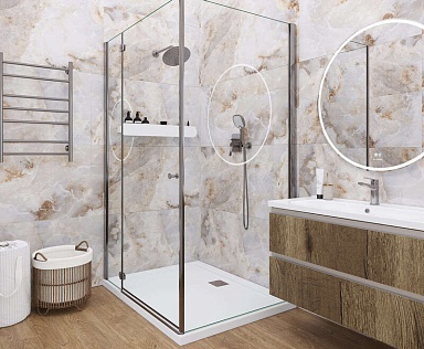 Керамогранит Ceradim Onyx Magic Brown Серо-коричневый 60х120