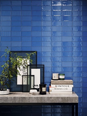 Плитка Ribesalbes Ocean Gloss Black 7.5x30