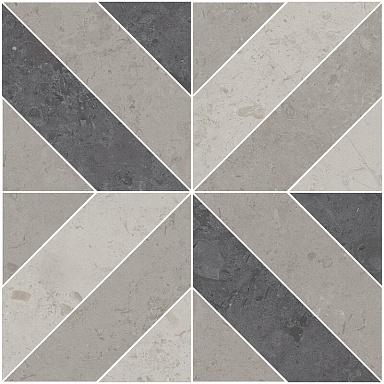 Kerama Marazzi ID124T Декор Про Лаймстоун серый матовый 60х60