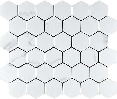 Декор Velsaa Mosaic Calacata Lite 48 Hexagone 30.9x32.2