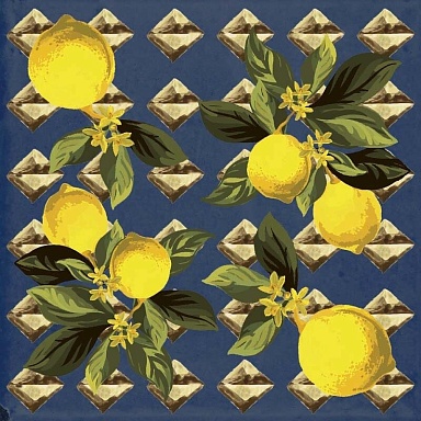 Декор Sant Agostino Giardino Blu Mix Luc 20x20