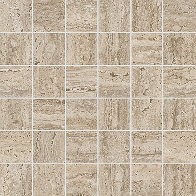 Kerama Marazzi KMD2MSA009GR Декор Про Травертин мозаичный бежевый матовый обрезной 30x30x0,9