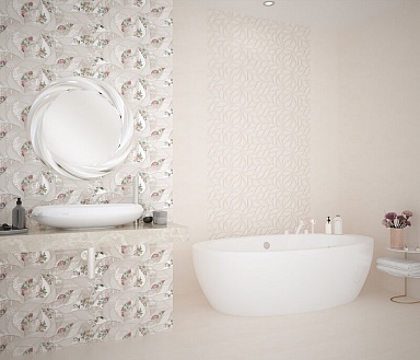 Плитка Eletto Ceramica 506961101 Malwiya Grey Floris 24,2х70