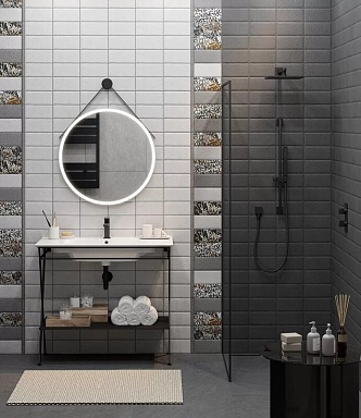 Плитка Kerama Marazzi 19060 Граффити белый 20*9.9