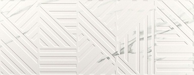 Декор Click Ceramica Akros Cross White Mate 35x90