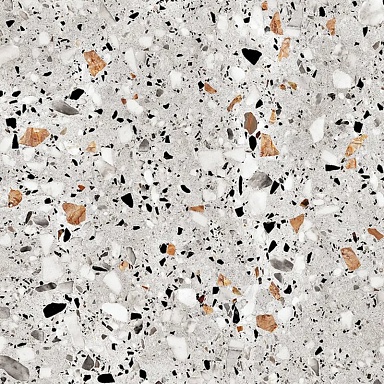 Керамогранит ProGRES Ceramica NR0373-M Эвия Терраццо Серый матовый 600x600x9.5