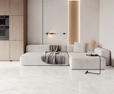 Керамогранит Ceradim Carrara Immense Белый Полированный 60х60