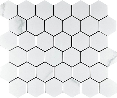 Декор Velsaa Mosaic Calacata Lite 48 Hexagone 30.9x32.2