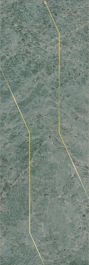 Kerama Marazzi OS/C214/13116TR Декор Эвора зеленый глянцевый обрезной 30x89,5x0,9