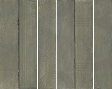 Панно Kerama Marazzi KMP3STA003RN6X Панно Мажорель зелёный глянцевый (из 6 частей 6х28,5) 36x28,5x1