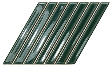 Плитка Wow 135025 Spike Bars B Royal Green Gloss 15x25,9