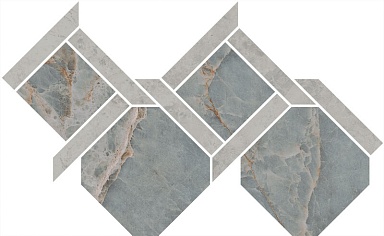 Kerama Marazzi ID166 Декор Риальто 2 наборный лаппатированный 48x29,5x0,9