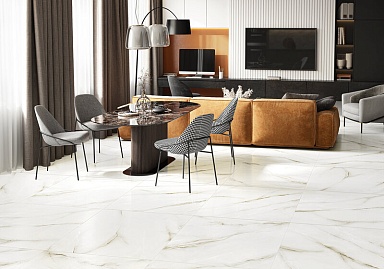 Керамогранит Alma Ceramica GFA114BCH00L Bianco Chiara лаппатированный 570x1140x7,5