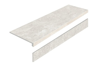 Staro Ступень L Mystical Charm Bianco Matt с подступенником 32x120
