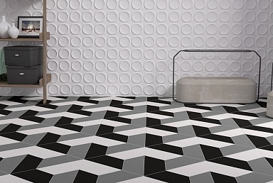 Керамогранит Wow 113842 HEXA FLOOR R9 GRAPHITE MATT 20x23
