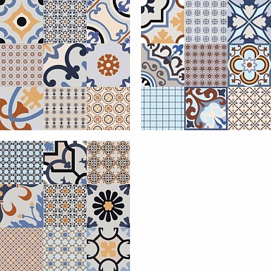 Декор El Molino Logos Azul Satin 58x58