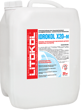Смеси и затирки LITOKOL Латексные добавки Добавка IDROKOL X20–м 20кг