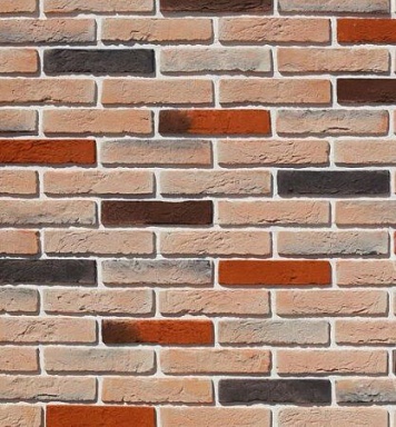 Искусственный камень White Hills 371-50 Бергамо брик Design 22,5x4,9