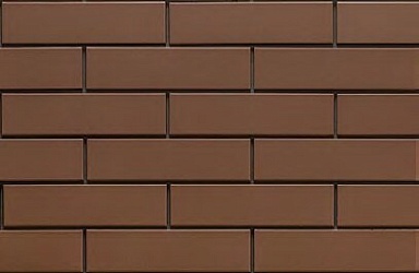 Клинкерная плитка CERRAD Elewacja Gladka brazowa (brown) спец. 24.5x6.5