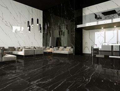 Керамогранит Ava Ceramica 87089 NERO BELVEDERE LAPP/RETT 80X160