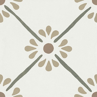 Керамогранит Harmony 37788 Provenza Green Flower/22,3 22,3x22,3