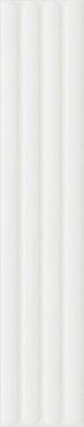 Плитка DNA Tiles Plinto Out White Matt 10.7x54.2
