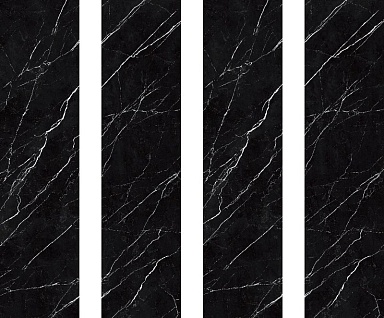 Керамогранит StaroSlabs Black Marquina Polished 800х3200х12