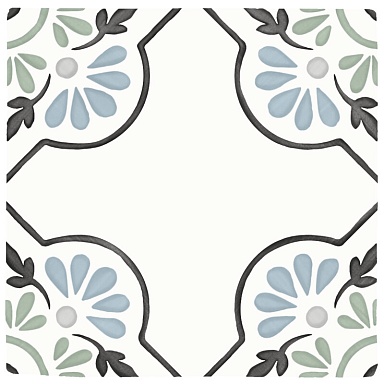 Керамогранит Harmony 31079 Tanger Blue Petals 12.3x12.3